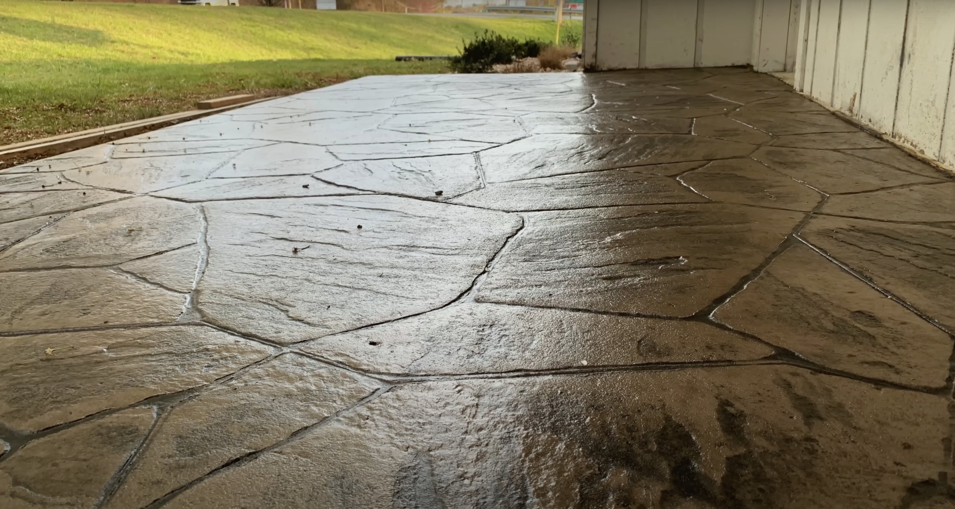 Expert concrete repair and resurfacing services Concrete repair and resurfacing project showing crack restoration