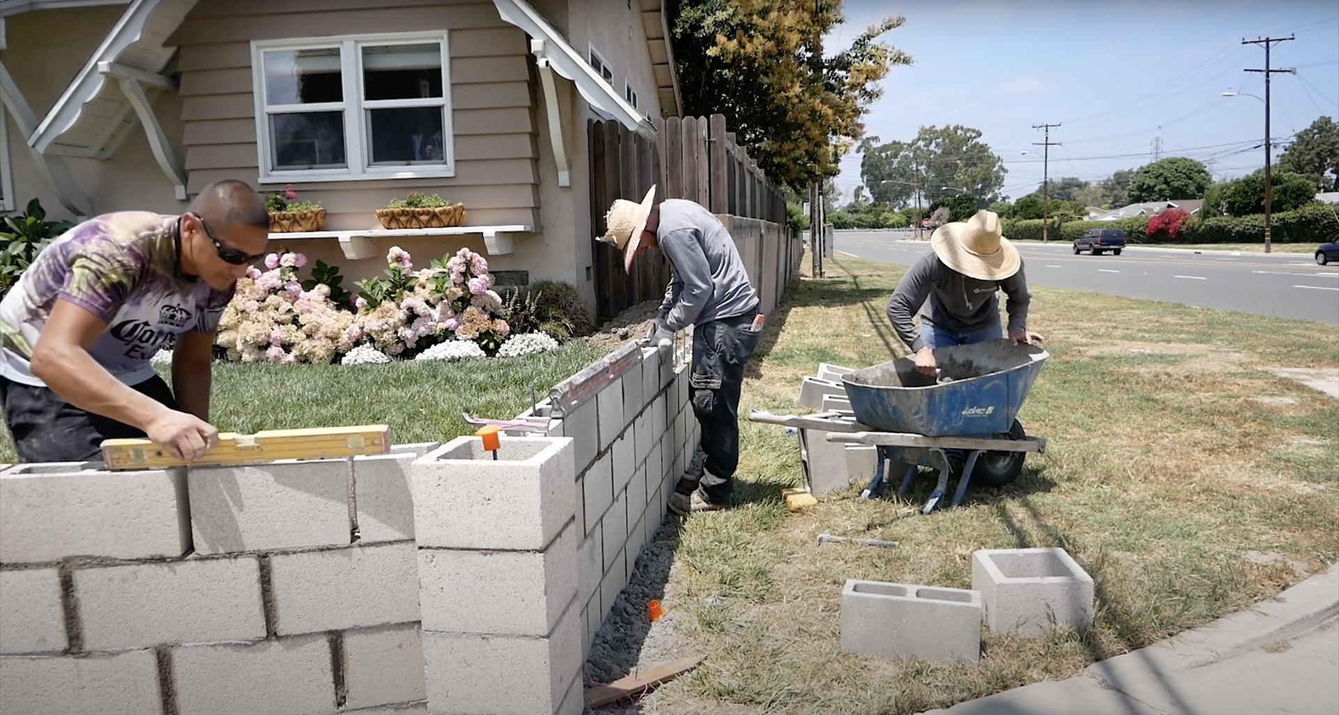 Quality concrete block and masonry construction Concrete block wall construction with professional masonry work