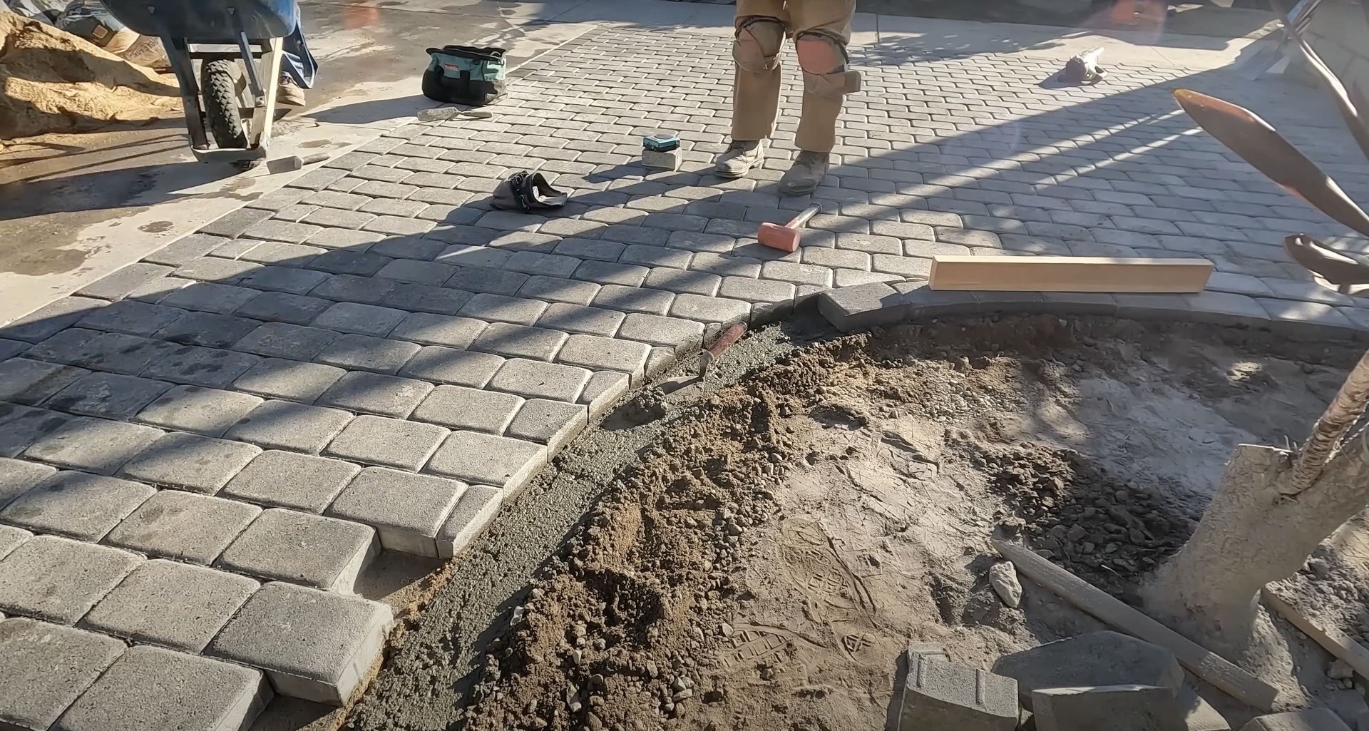 Professional paver and concrete installation Concrete paver installation and construction work